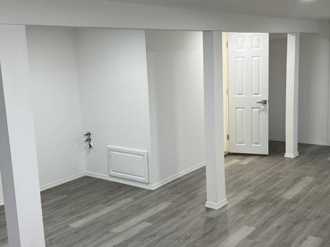 Finished basement interior Finished basement interior